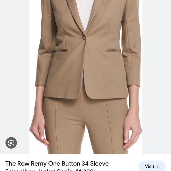 NWT The Row Remy blazer in Sepia - Picture 3 of 7